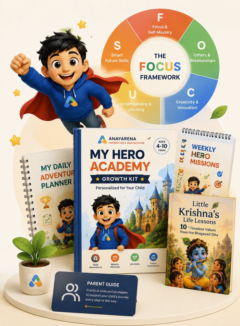 My Hero Academy — Growth Kit, Little Krishna's Life Lessons, and the FOCUS Framework