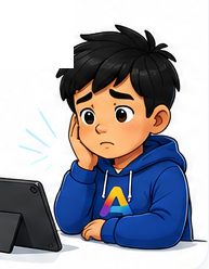 Child distracted by screen time