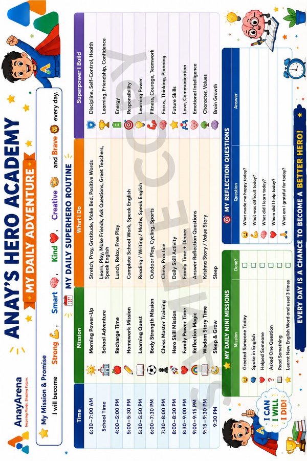 Sample Daily Planner